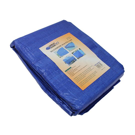 The Brush Man 20' x 20' Super Blue Poly Tarp