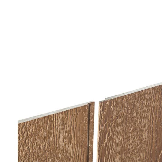 Wausau Supply 3/8" x 4' x 10' Diamond Kote Woodgrain No Groove Shiplap Panel