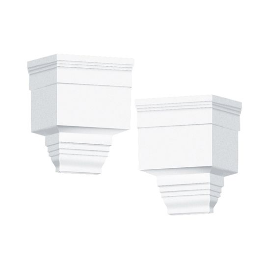 Mid-America Exterior Dentil Trim Left and Right End Cap Kit — MABEDCEC117