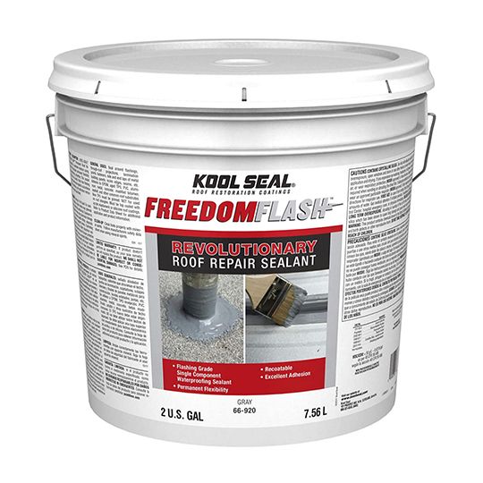 Kool Seal FreedomFlash Revolutionary Roof Repair Sealant - 2 Gallon Bucket — GEOFF2GL