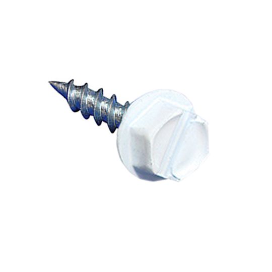 US Aluminum #8 x 1/2" Painted Zip Screws - Bag of 100 — USA812ZSWHBAG