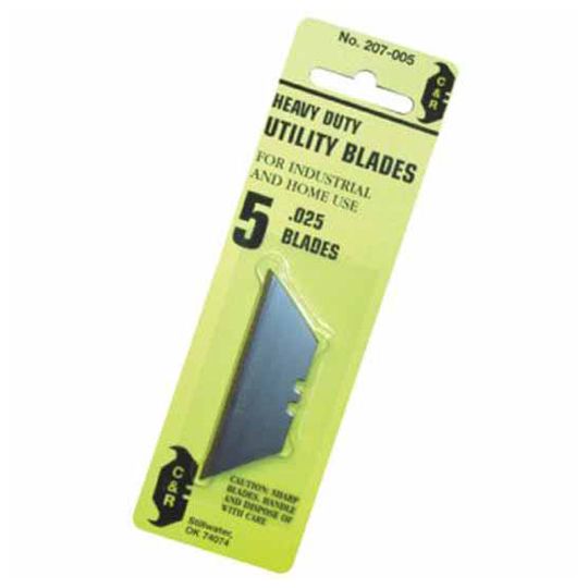 C&R Manufacturing Retail Carded Utility Blades - Pack of 5 — CRMUBNC