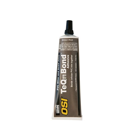OSI TrimTeQ TeQ Bond PVC Miter & Scarf Joint Adhesive - 4 Fl. Oz. Squeeze Tube