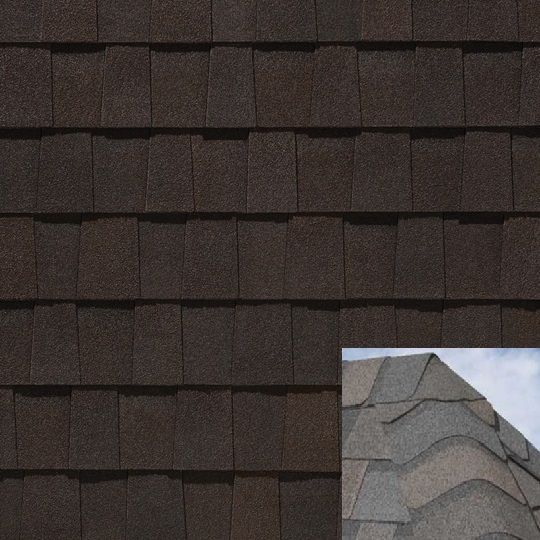 CertainTeed Roofing 12" x 36" Shadow Ridge Hip & Ridge Accessory Shingles — Hip & Ridge Shingles — CTRSRHRSHBWN