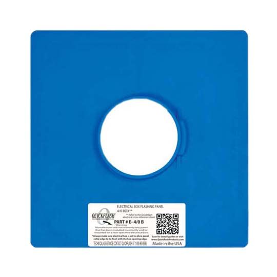 Quickflash E-4/0 B Electrical 4/0 Box Flashing Panel