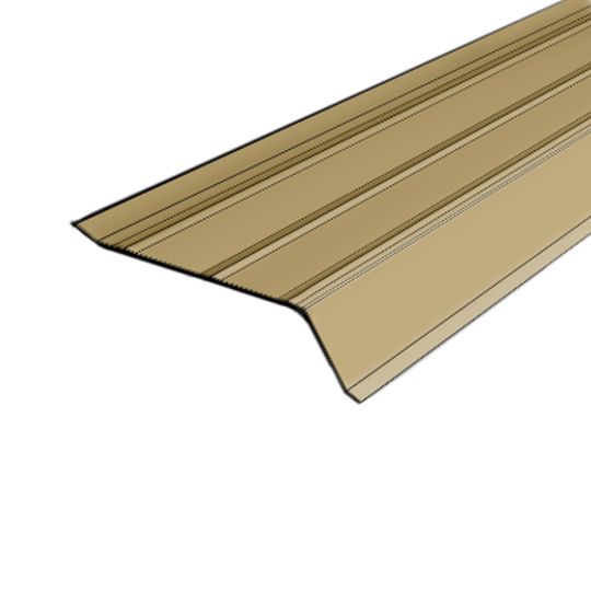 Quality Edge 28 Gauge x 2" x 10' Builders Steel Gutter Apron — Flashings — QEDS2GA28G327