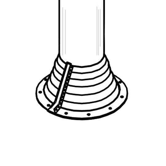 Ideal Roofing 2" to 7-1/4" Dektite #802 Retrofit Boot
