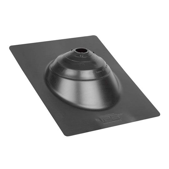 IPS 4N1 Galvanized Steel Base Roofing Flashing for 1-1/4" to 4" Pipes — Flashings — IPSGB41BL