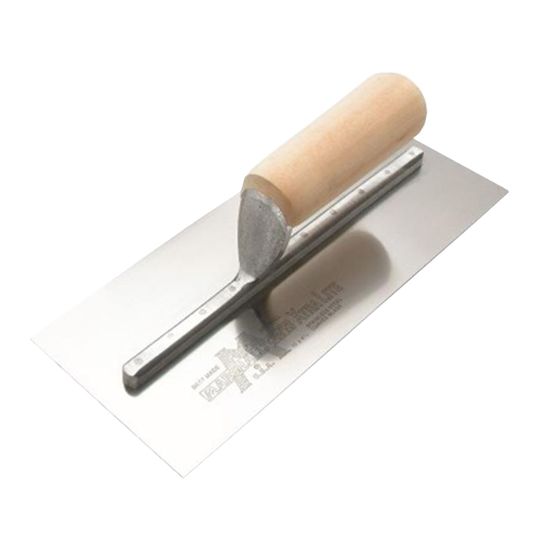 Marshalltown 11" x 4-1/2" Drywall Trowel with Straight Wood Handle