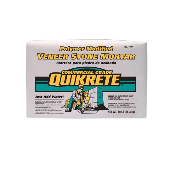 Quikrete Veneer Stone Polymer Modified Mortar Mix - 80 Lb. Bag