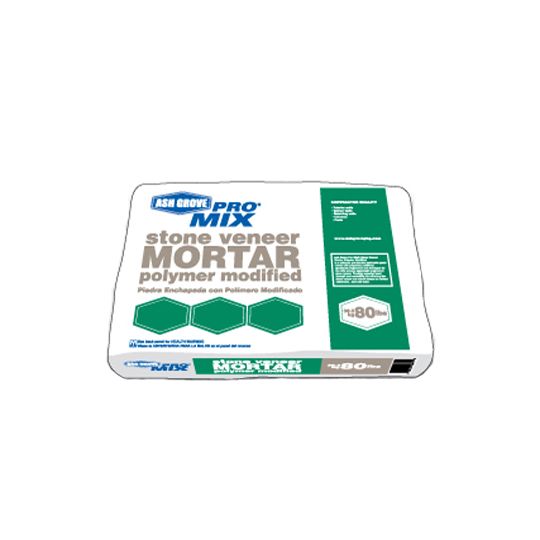 Ash Grove Packaging Corp. Pro Mix Stone Veneer Mortar - Polymer Modified