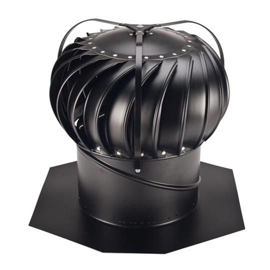Lomanco 12" Whirlybird Externally Braced Turbine Ventilator — Ventilation and Drainage — LOMBEB12BL