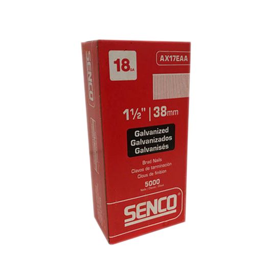 Senco 18 Gauge 1-1/2" Straight Strip Brad Nails - Box of 5,000