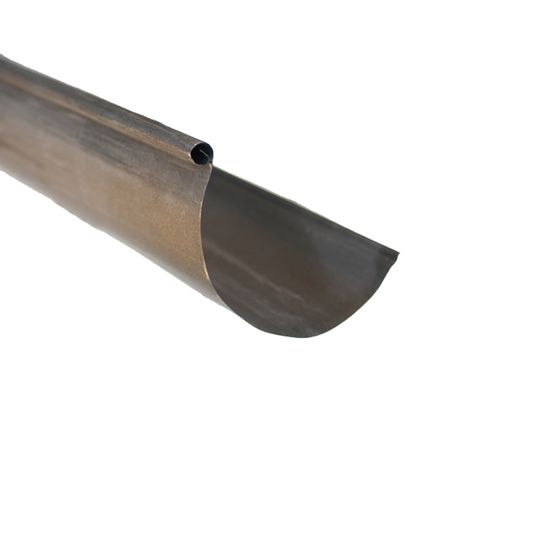 Berger Building Products 26 Gauge 6" x 20' Half Round Paint Grip Steel Gutter Single Bead