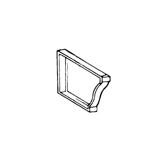 ATAS International 6" Gutter Left End Cap