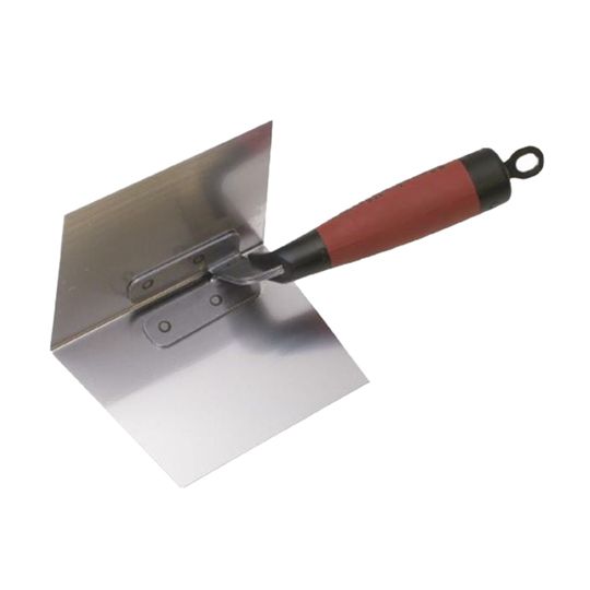 Marshalltown 5" x 3-3/4" Thin Coat Inside Corner Trowel with DuraSoft Handle