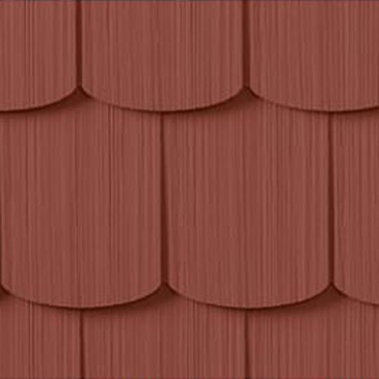 CertainTeed Siding Cedar Impressions Single 6-1/3" Polymer Scallop Edge Shingle Siding — CERCI6SCAR