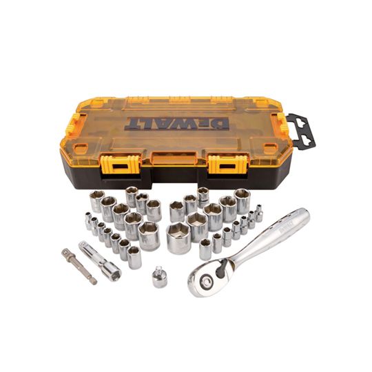 DeWalt 34-Piece 1/4" & 3/8" Drive Socket Set
