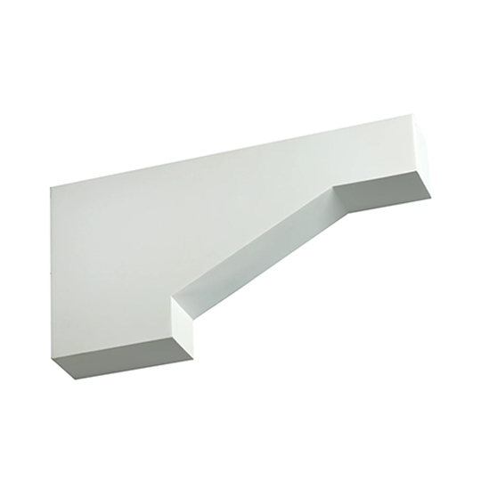 Fypon Molded Millwork 18" P x 9" H x 3" W Smooth Cove/Arch Bracket