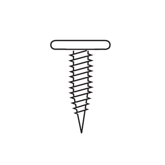 Union Corrugating #10 x 1" Painted Wood Screw