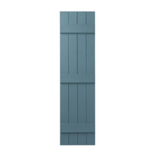 Mastic 15" x 81" Board & Batten Standard 4-Board Shutters - Closed Style — ACOVIN4C1581BLU