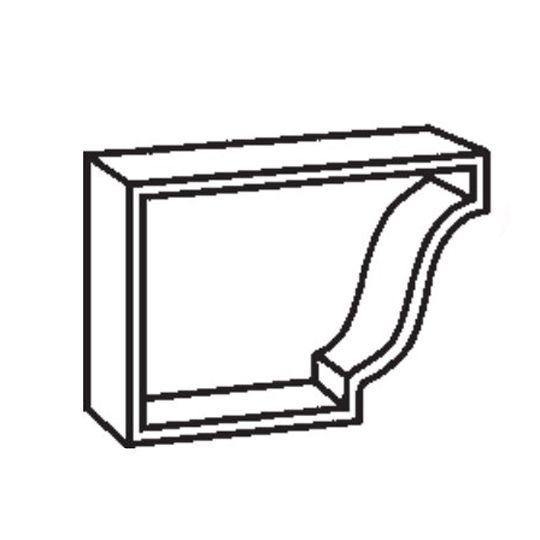 Berger Building Products 26 Gauge 5" K-Style Left Galvanized Steel End Cap