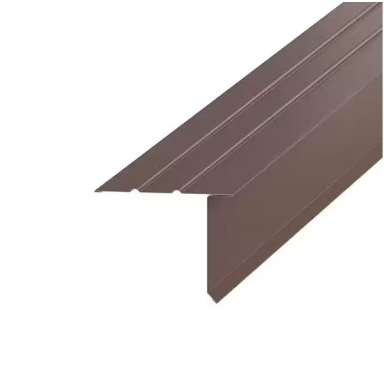 TRI-BUILT F5 Standard Painted Aluminum Drip Edge — Flashings — TRIF5BA6TB