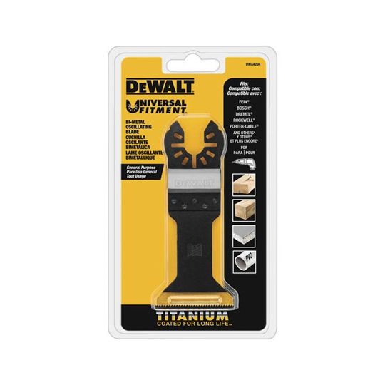 DeWalt Wide Titanium Oscillating Wood with Nails Blade