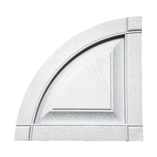 Mid-America Raised Panel Quarter Round Arch Top for Standard Raised Panel Shutters — MABATP14WH