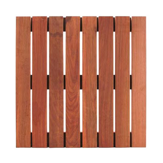 Westile 2' x 4' Ipe Standard Pattern Wood Paver - Smooth Finish