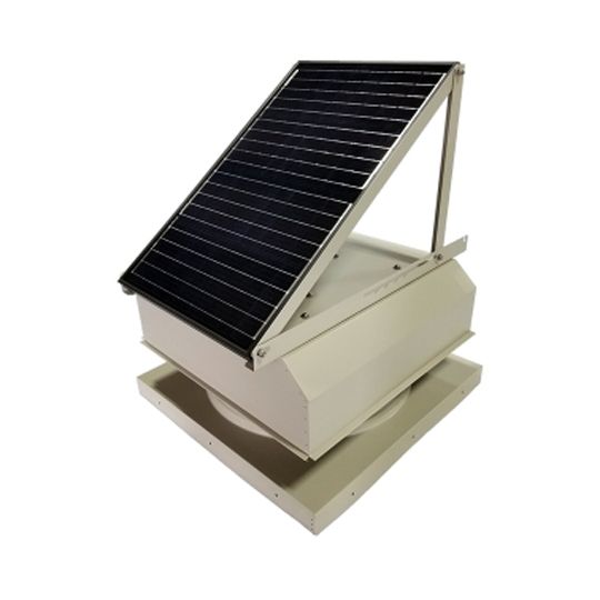 Attic Breeze AB-4543A 45 Watt Cma Model (Gen Iii) Curb-Mount Attic Fan with Attached Solar Panel