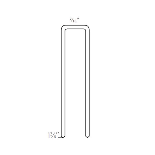 Senco 7/16" x 1-3/4" Electro Galvanized Staples