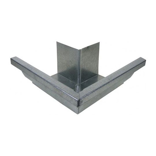 Berger Building Products 26 Gauge 6" K-Style Outside Galvanized Steel 90° Box Miter