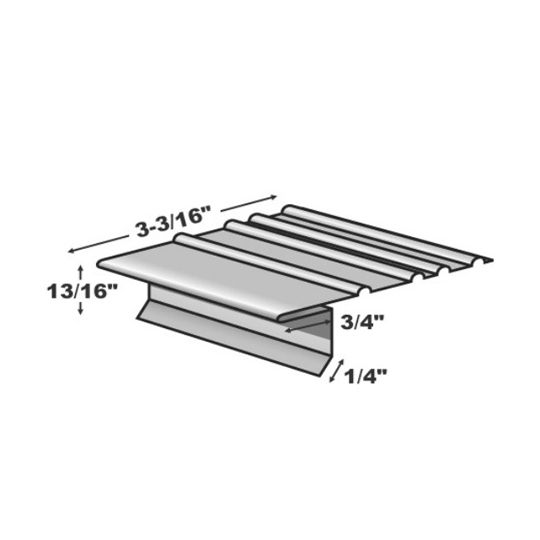TRI-BUILT F5 Premium Plus Painted Aluminum Drip Edge — Flashings — TRIF5BK19TB