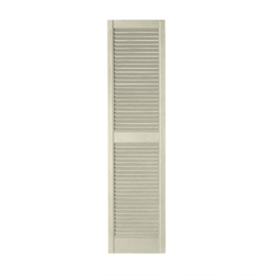 Mastic 15" x 47" Standard Open Louvered Shutters - Regular Style — ACOVINLV1547CRM