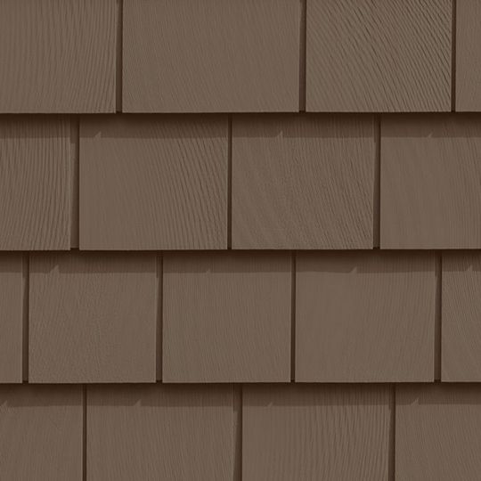 CertainTeed Siding Cedar Impressions Triple 5" Straight Edge Sawmill Polymer Shingle Siding — CERCIT5SSSBR