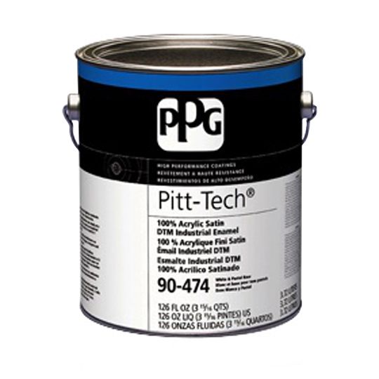 PPG Industries (90-708) Pitt-Tech Interior/Exterior Primer/Finish Dtm Industrial Enamel with Red Inhibitive Base - 1 Gallon Can