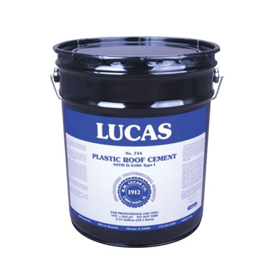 RM Lucas Plastic Roof Cement - Summer Grade - 5 Gallon Pail