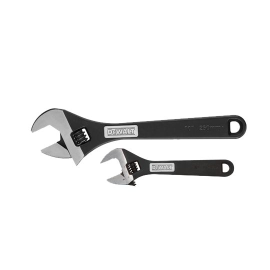 DeWalt 6" & 10" Adjustable Wrenches - Set of 2