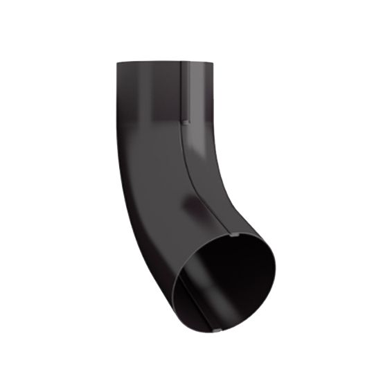 Nordic Steel Gutters 4" Steel 70° Elbow — NODE70387DB