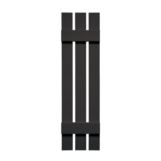 Mid-America Board-N-Batten Standard Three-Board Spaced Shutter — MABBNB3BS1243010