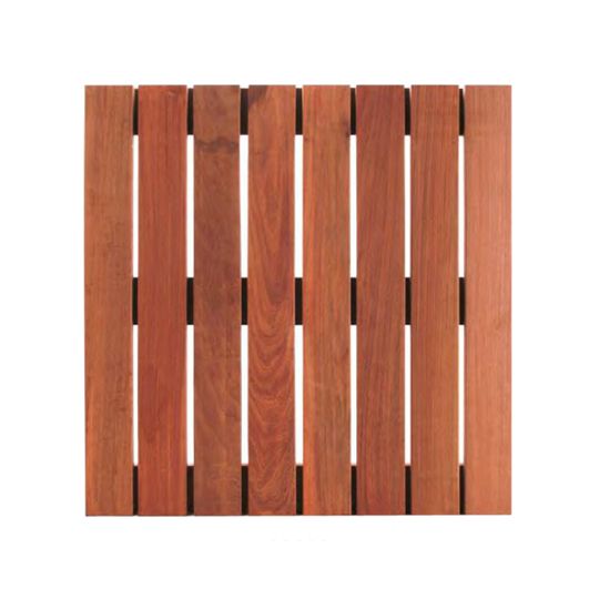 Westile 2' x 2' Ipe Wood Paver - Smooth Finish