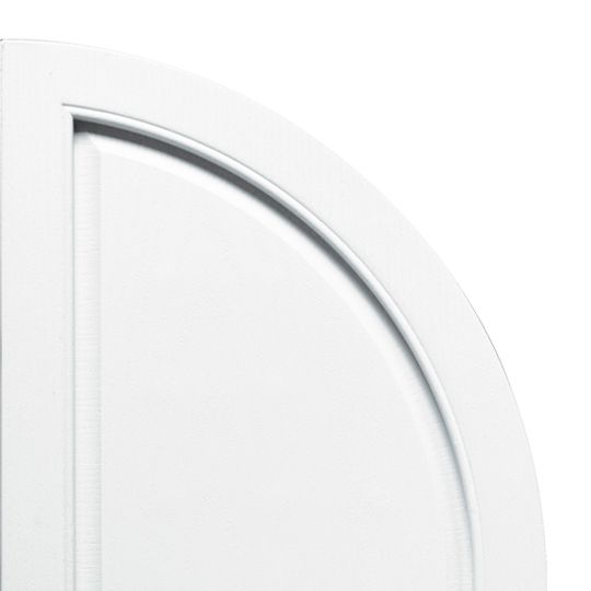 TRI-BUILT Quarter Round Arch Solid Shutter Top (Pair)