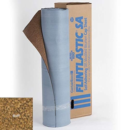 CertainTeed Roofing Flintlastic Sa Self-Adhered Cap - 1 Sq. Roll — Membranes — CTRSABU3
