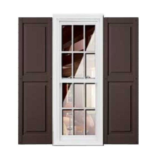 Girardin Moulding Raised Panel Style Shutters — GIRRP14X39MBR