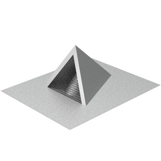 Able Sheet Metal Snow Splitter Vent 1-2"
