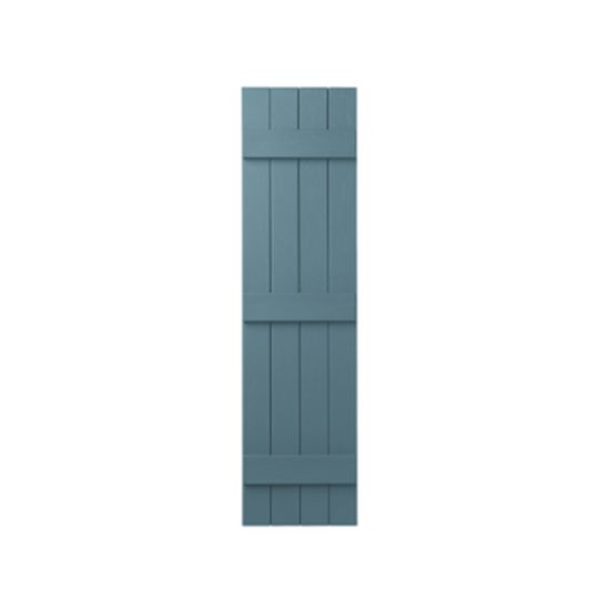 Mastic 15" x 39" Board & Batten Standard 4-Board Shutters - Closed Style — ACOVIN4C1539BLU