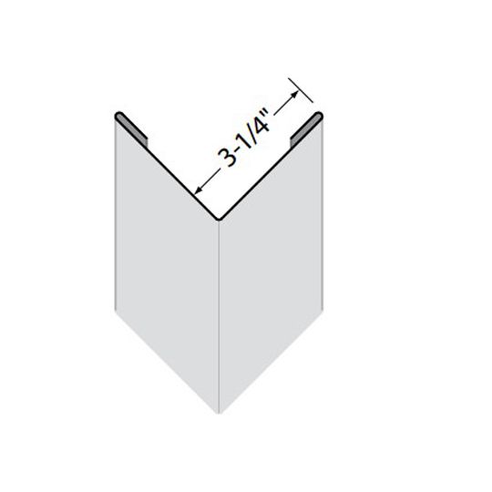 Edco Products Snap-On Outside Corner Post Steel Cap - PVC Finish — EPISSO12SB