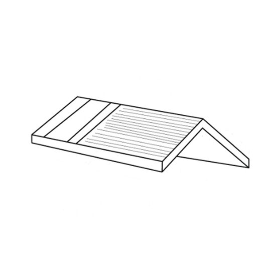 Colorado Roofing Products CeDUR Synthetic Composite Cedar Hip & Ridge - Medium - Bundle of 12 — Metal Roofing — CR2LHRLO