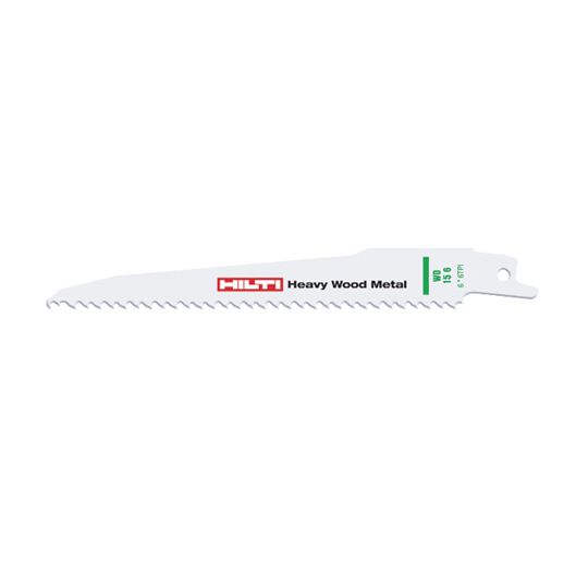 Hilti 6" Wd 6 Tpi Heavy Wood Metal Reciprocating Saw Blade - 6 Teeth per Inch